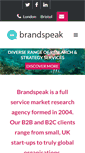 Mobile Screenshot of brandspeak.co.uk