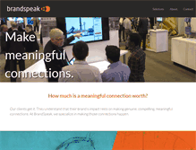 Tablet Screenshot of brandspeak.net
